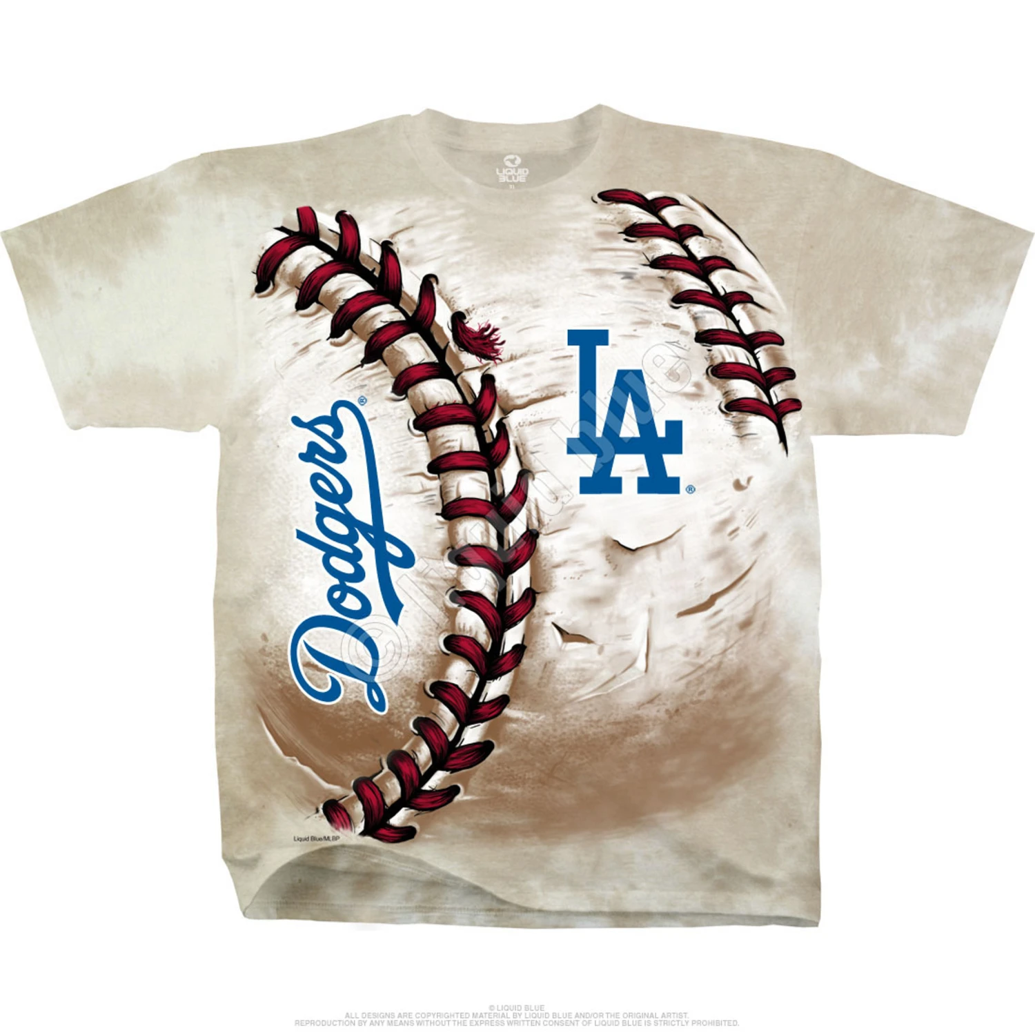 MLB Los Angeles Dodgers Hardball Tie-Dye T-Shirt 2 MLB Los Angeles Dodgers Hardball Tie-Dye T-Shirt - Image 2