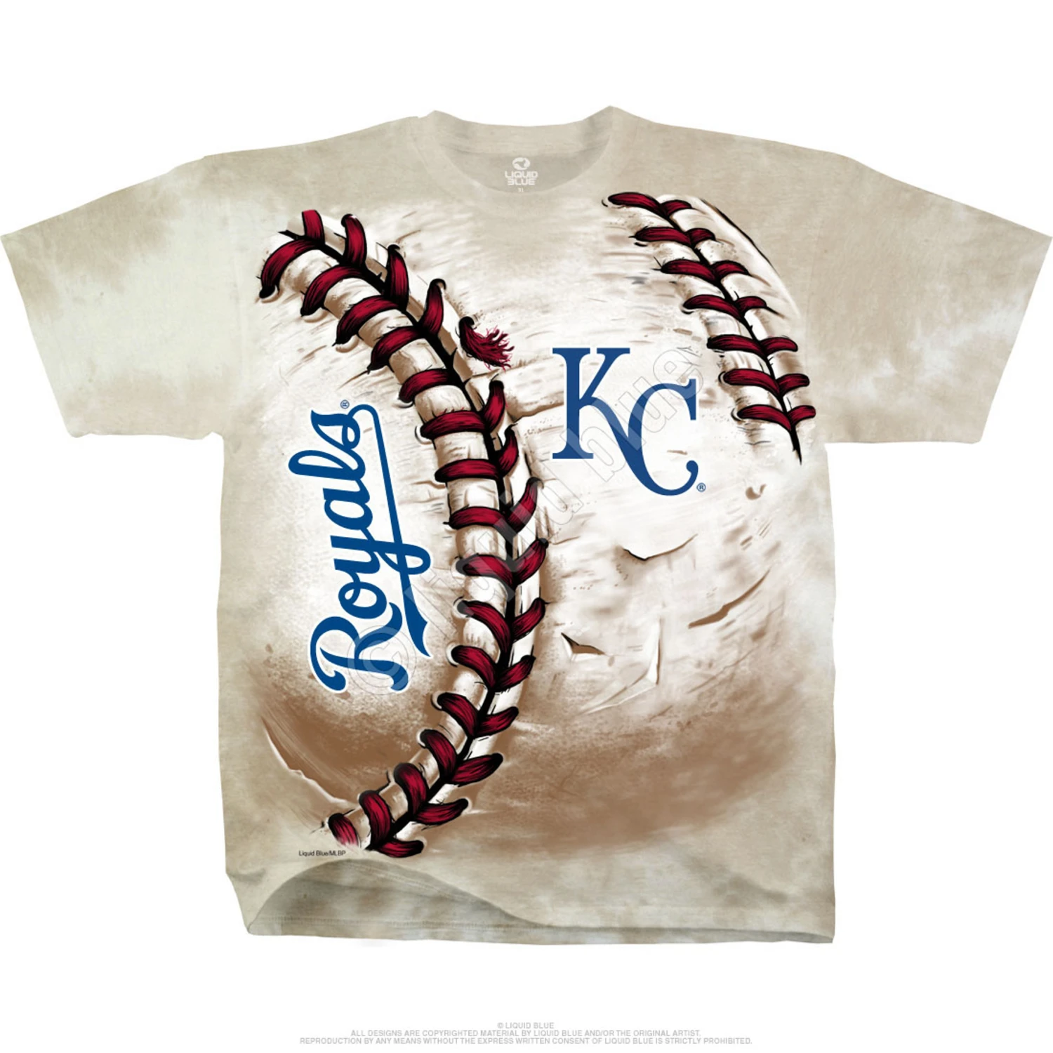 MLB Kansas City Royals Hardball Tie-Dye T-Shirt 2 MLB Kansas City Royals Hardball Tie-Dye T-Shirt - Image 2