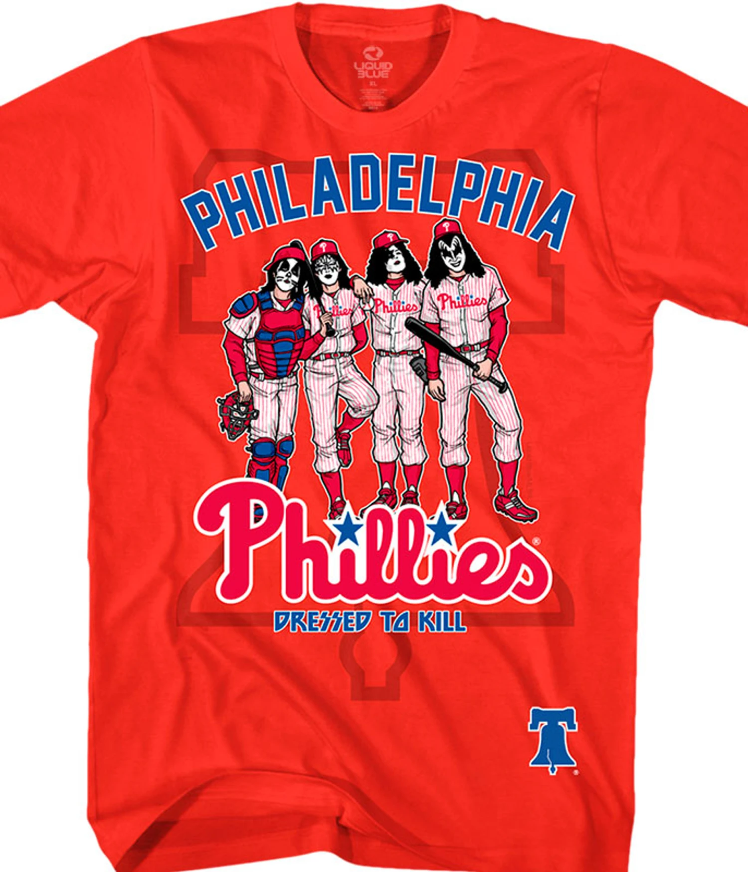 MLB Philadelphia Phillies Dressed To Kill Red T-Shirt 1 MLB Philadelphia Phillies Dressed To Kill Red T-Shirt