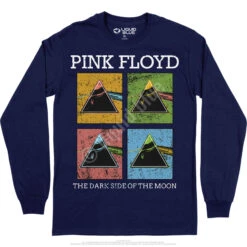 Pink Floyd Window Pane Long Sleeve T-Shirt -Pink Floyd shop PF0001LSNAVf 08437.1664839626