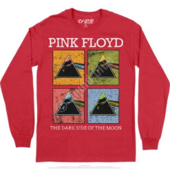Pink Floyd Window Pane Long Sleeve T-Shirt -Pink Floyd shop PF0001LSREDf 07965.1664839626