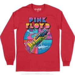 Pink Floyd WYWH Mod Long Sleeve T-Shirt -Pink Floyd shop PF0002LSREDf 17185.1664839867