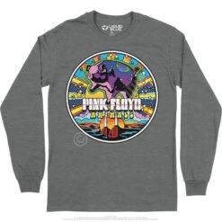 Pink Floyd Animals Mod Long Sleeve T-Shirt -Pink Floyd shop PF0003LSGPHf 36752.1669961593