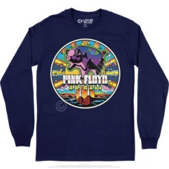 Pink Floyd Animals Mod Long Sleeve T-Shirt -Pink Floyd shop PF0003LSNAVf 06961.1669961593