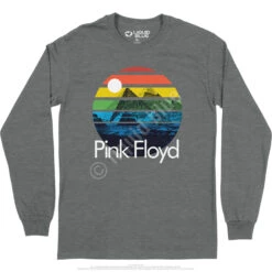 Pink Floyd Dark Side Sunset Long Sleeve T-Shirt -Pink Floyd shop PF0005LSGPHf 09593.1669962162