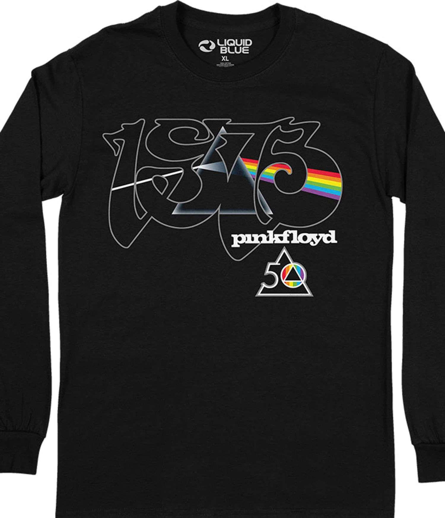 Pink Floyd Dark Side 50th Long Sleeve T-Shirt 1 Pink Floyd Dark Side 50th Long Sleeve T-Shirt