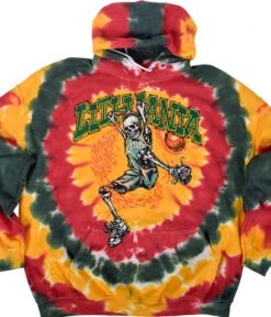 Lithuania Basketball Tie-Dye Hoodie
