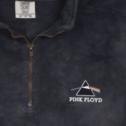 Pink Floyd Dark Side 1/4 Zip Pullover Comfort Colors Tie-Dye Sweatshirt -Pink Floyd shop RET12890f artwork1 86489.1678371384