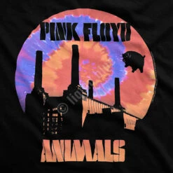 Pink Floyd When Pigs Fly Black T-Shirt -Pink Floyd shop RET31958f artwork 35915.1576620950