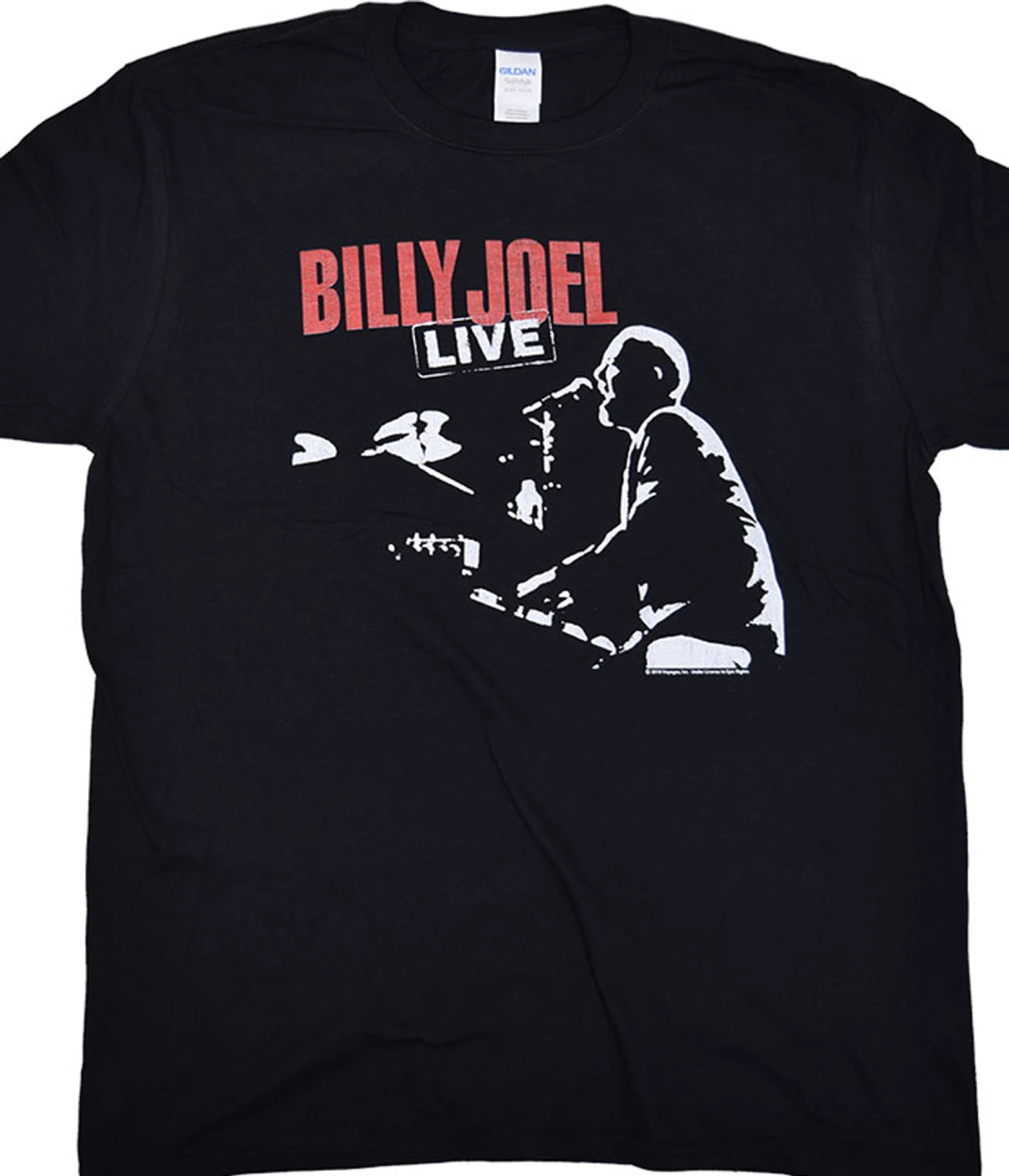 Billy Joel 81 Tour Black T-Shirt 1 Billy Joel 81 Tour Black T-Shirt