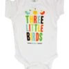 Marley Bird Hearts White Onesie