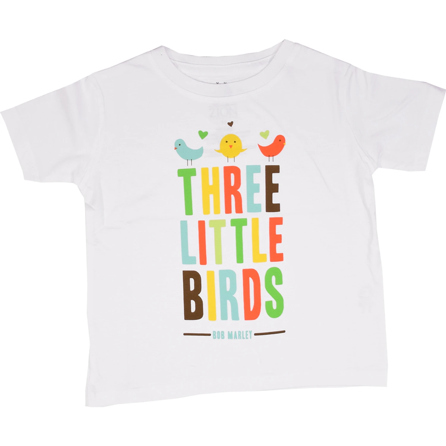 Marley Bird Hearts Toddler White T-Shirt 2 Marley Bird Hearts Toddler White T-Shirt - Image 2