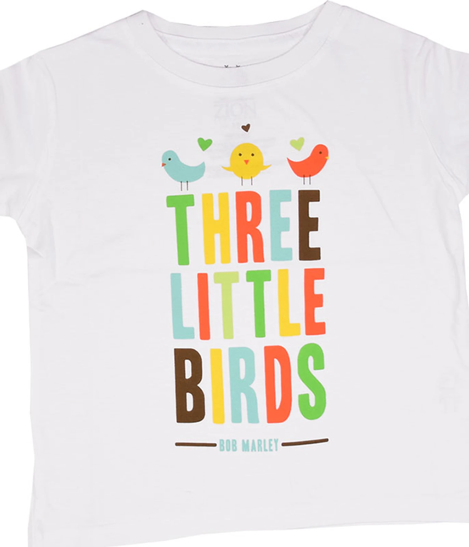 Marley Bird Hearts Toddler White T-Shirt 1 Marley Bird Hearts Toddler White T-Shirt