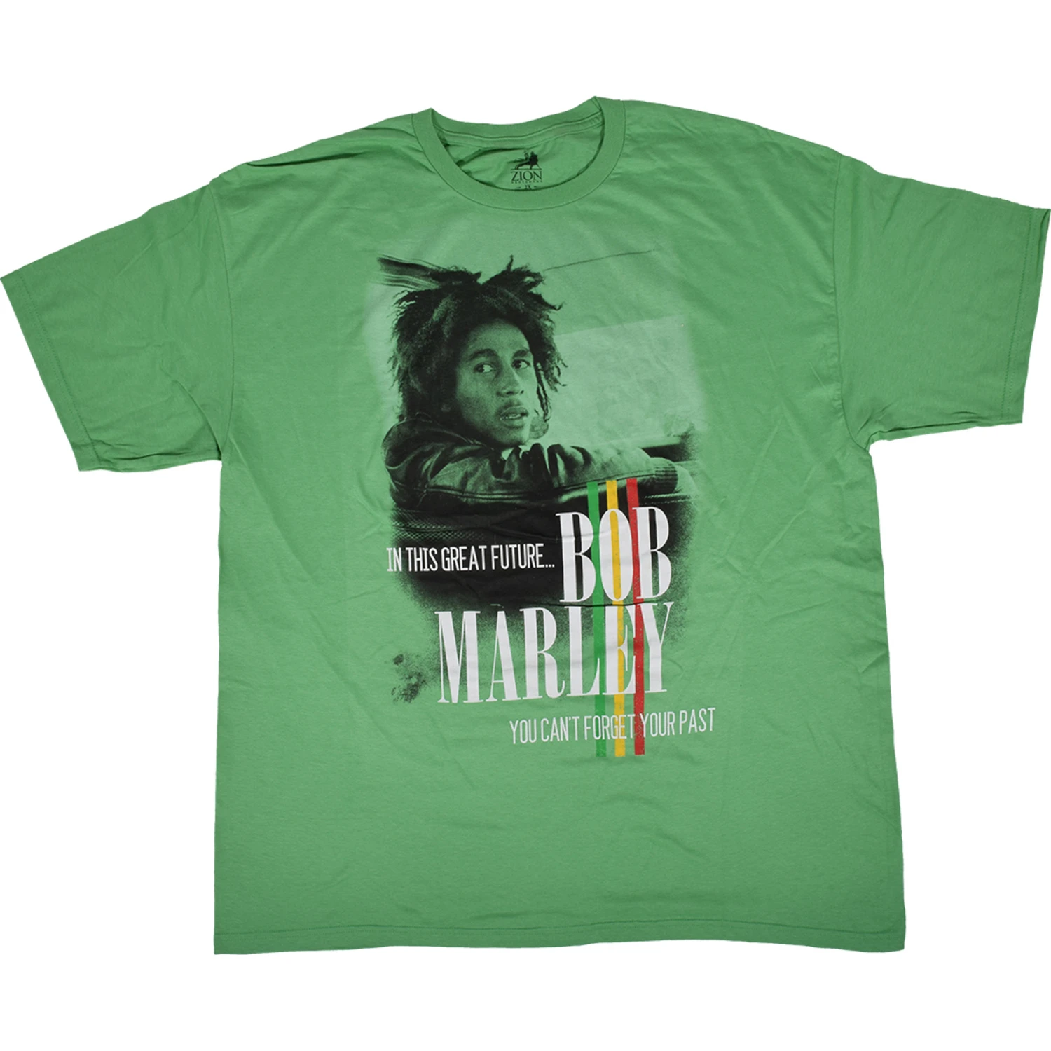 Marley Forget The Past Green T-Shirt 2 Marley Forget The Past Green T-Shirt - Image 2