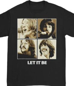 Beatles Let It Be Black T-Shirt