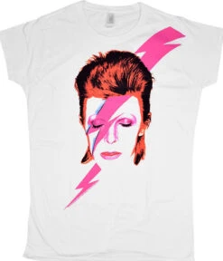 DAVID BOWIE Bowie Watch That White Juniors Long Length T-Shirt