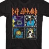 Def Leppard Albums Black T-Shirt
