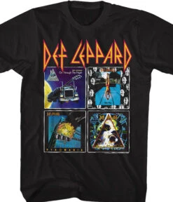 Def Leppard Albums Black T-Shirt