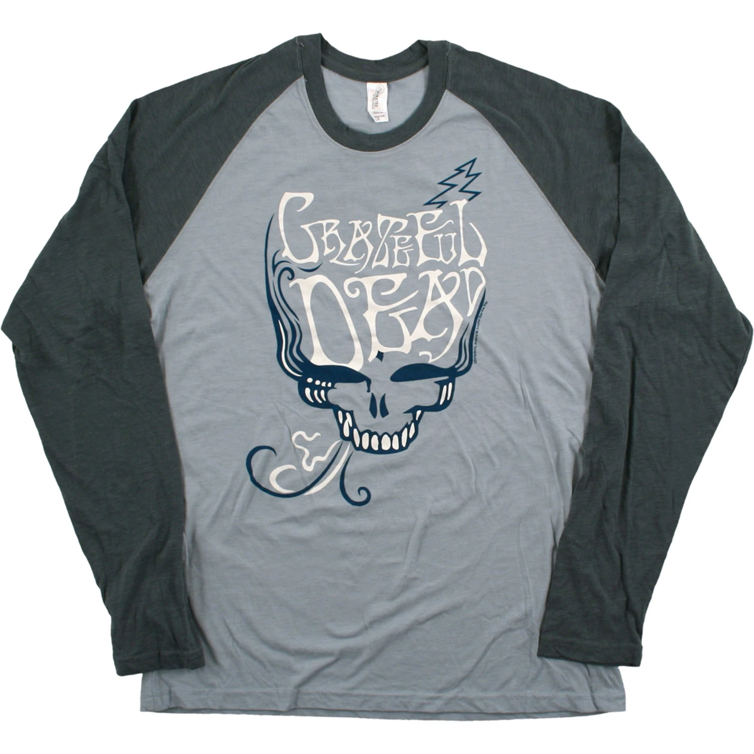 GD Blue Rose Smoke Light Blue Long Sleeve T-Shirt 2 GD Blue Rose Smoke Light Blue Long Sleeve T-Shirt - Image 2