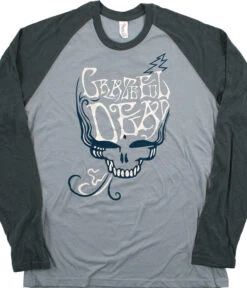 GD Blue Rose Smoke Light Blue Long Sleeve T-Shirt