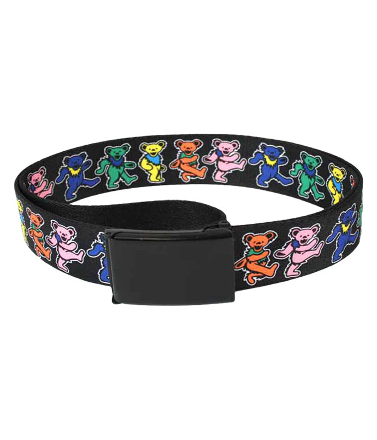 Dancing Bear Adjustable Web Belt Black Large 1 Dancing Bear Adjustable Web Belt Black Large