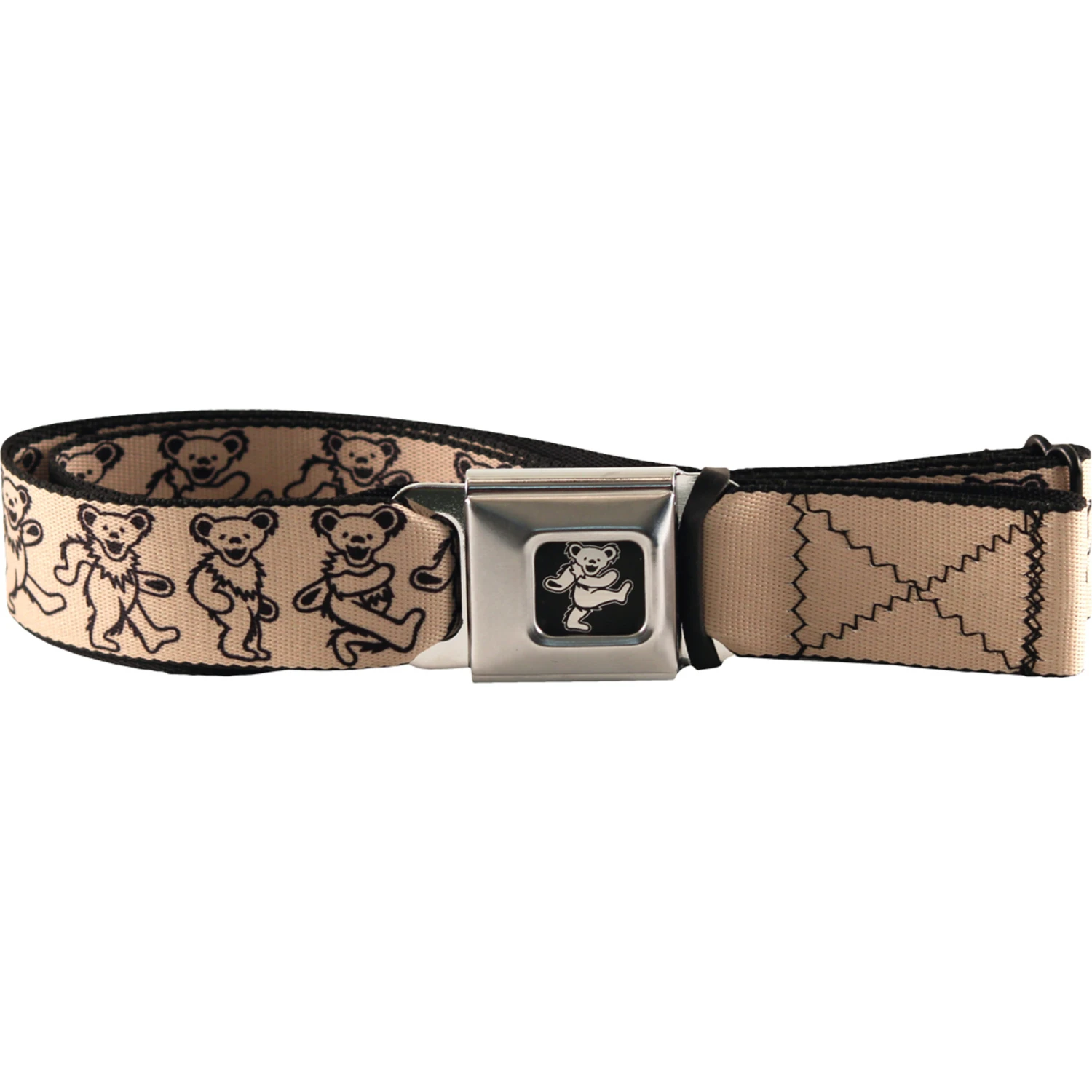 Dancing Bear Seatbelt Belt Tan 2 Dancing Bear Seatbelt Belt Tan - Image 2