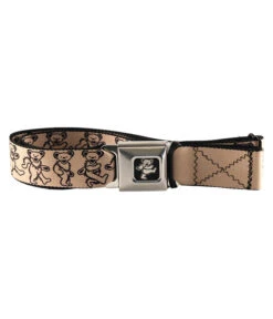 Dancing Bear Seatbelt Belt Tan