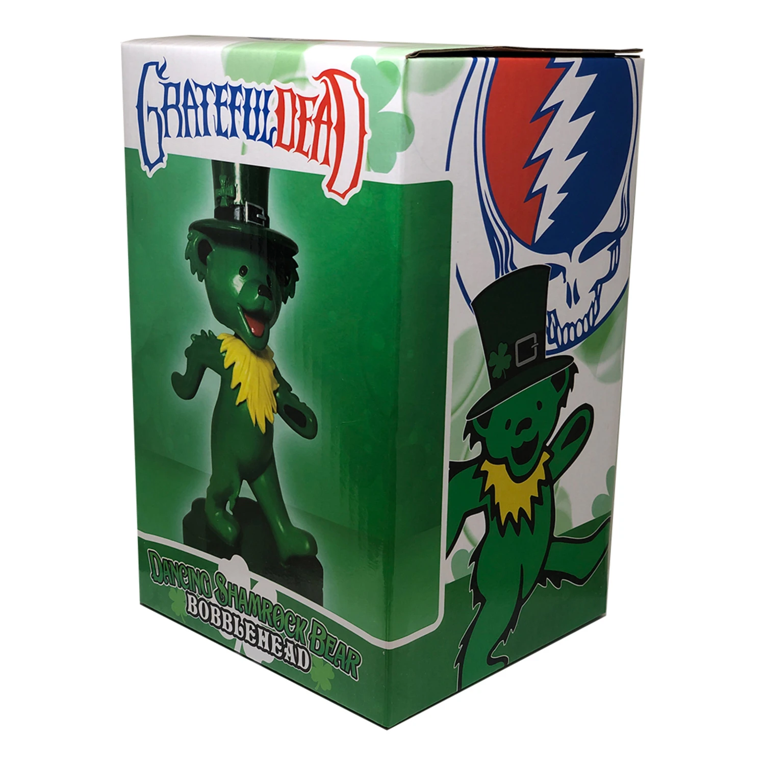 GD Bobblehead Dancing Shamrock Bear Green 3 GD Bobblehead Dancing Shamrock Bear Green - Image 3