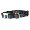 Dancing Skeletons Dog Collar Lg Black