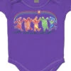 Rainbow Critters Purple Onesie