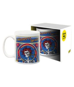 Skull And Roses White Mug