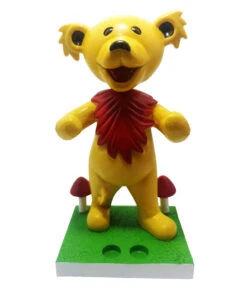 GD Bobblehead Dancing Bear Yellow Holder