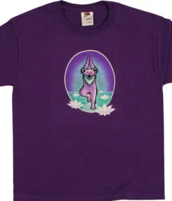 GD Yoga Bear Youth Purple T-Shirt