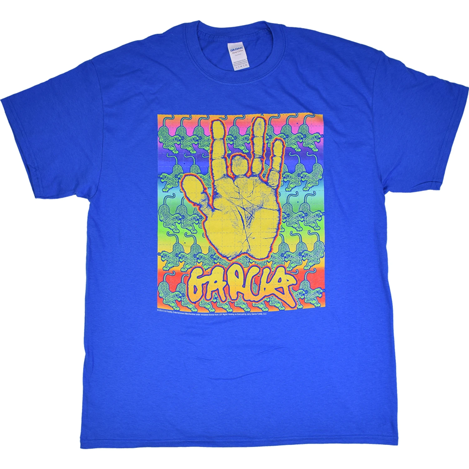 Jerry Garcia Blotter Blue T-Shirt 2 Jerry Garcia Blotter Blue T-Shirt - Image 2