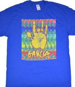 Jerry Garcia Blotter Blue T-Shirt