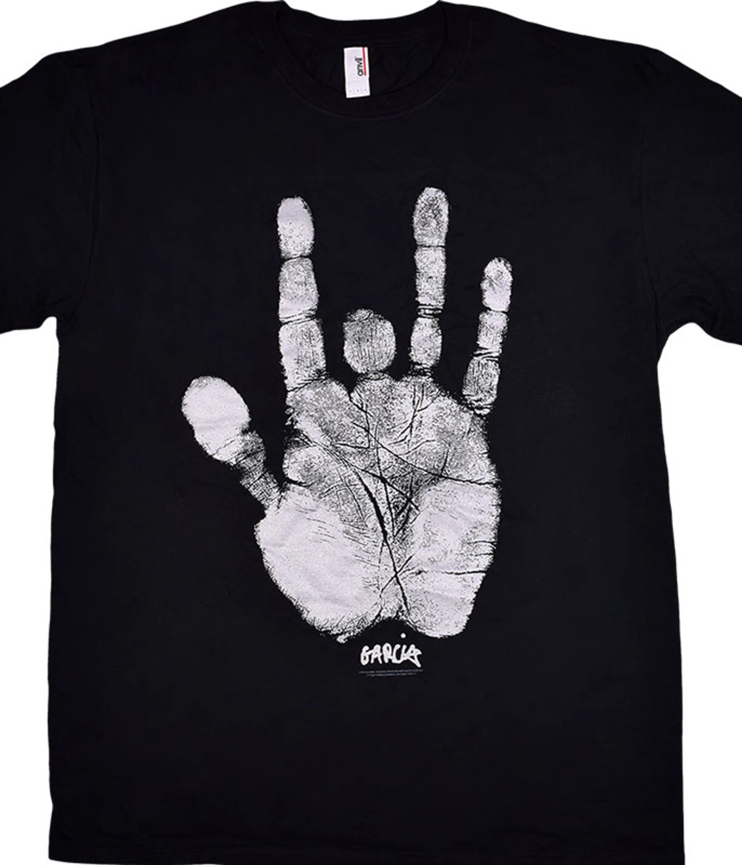 Garcia Handprint Black T-Shirt 1 Garcia Handprint Black T-Shirt