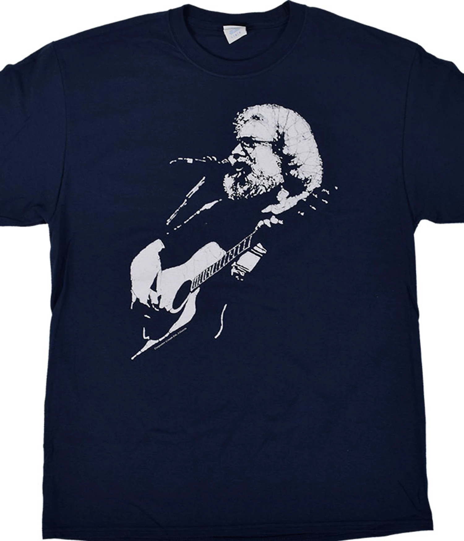 Jerry Garcia Acoustic Navy T-Shirt 1 Jerry Garcia Acoustic Navy T-Shirt