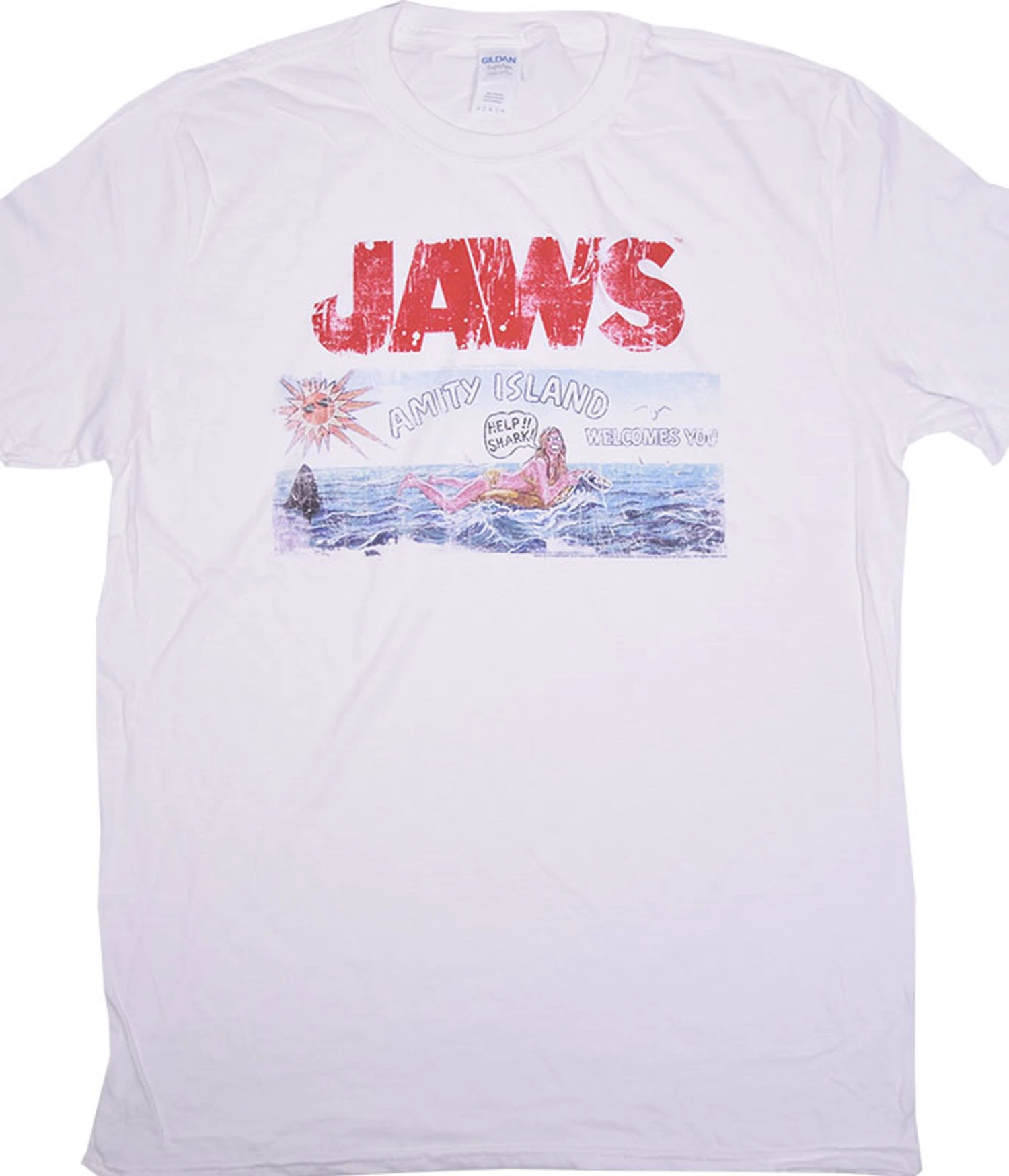 Jaws Island White T-Shirt 1 Jaws Island White T-Shirt