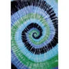Blue Spiral Tie-Dye Tapestry