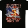 Led Zeppelin America 1977 Black T-Shirt