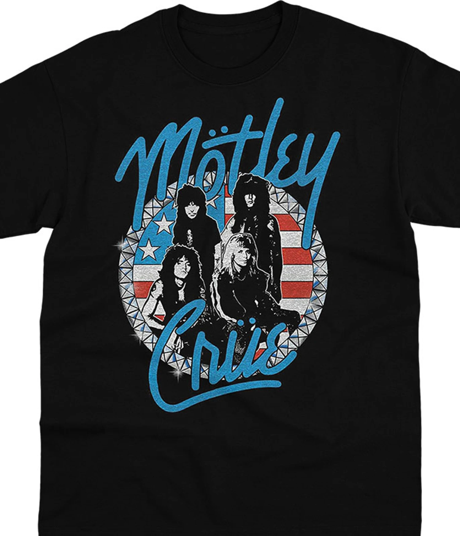 Motley Crue Vintage Girls Studs Black T-Shirt 1 Motley Crue Vintage Girls Studs Black T-Shirt