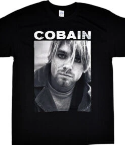 Nirvana Kurt Cobain Eyeliner Black T-Shirt