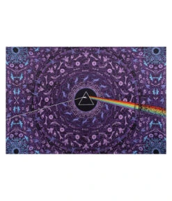 Pink Floyd PF Dark Side Lyric 3D Purple Tapestry