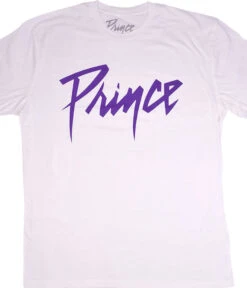 Prince Purple Logo White T-Shirt