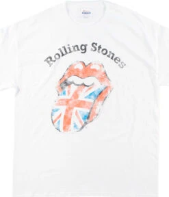 Stones Union Jack White T-Shirt