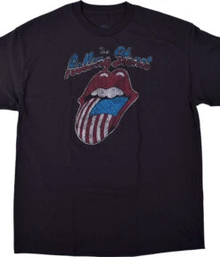 Rolling Stones Vintage Tongue Black T-Shirt