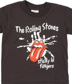 Sticky Lil Fingers Toddler Black T-Shirt
