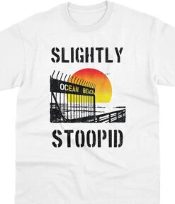 Ocean Beach Gate White T-Shirt