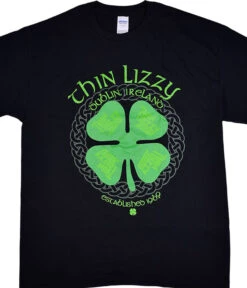 Thin Lizzy Dublin Ireland Black T-Shirt
