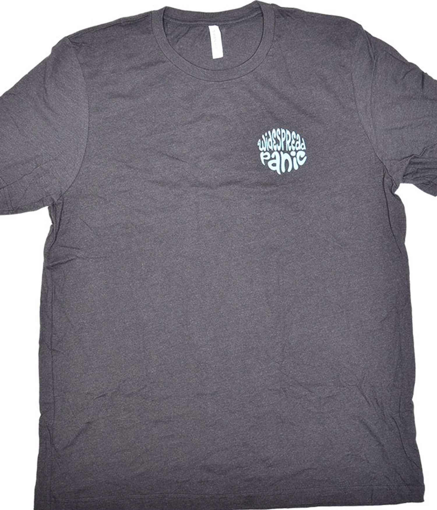 Widespread Panic NE Song Title Grey Poly-Cotton T-Shirt 1 Widespread Panic NE Song Title Grey Poly-Cotton T-Shirt